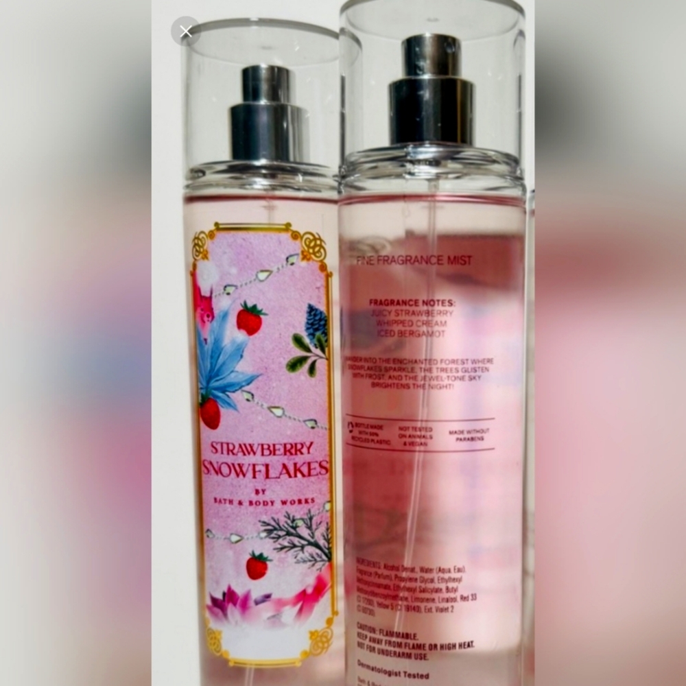 Bath & Body Works Strawberry Snowflakes
